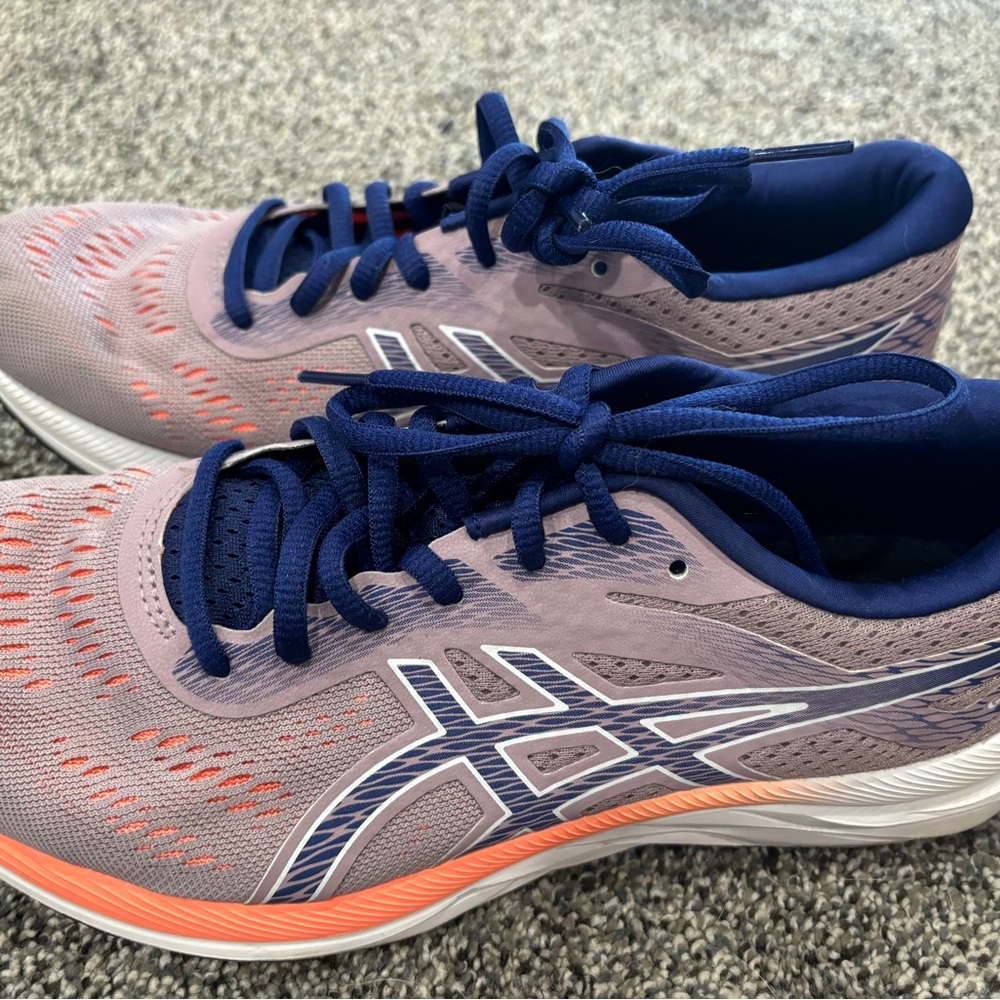 ASICS Women's Athletic Shoes - Purple and Coral. Size 8